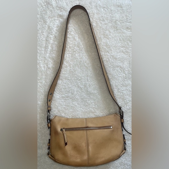 Coach Shoulder Bag Legacy Leather Flap Style F15170 Tan Convertible Cross Body - Picture 2 of 11